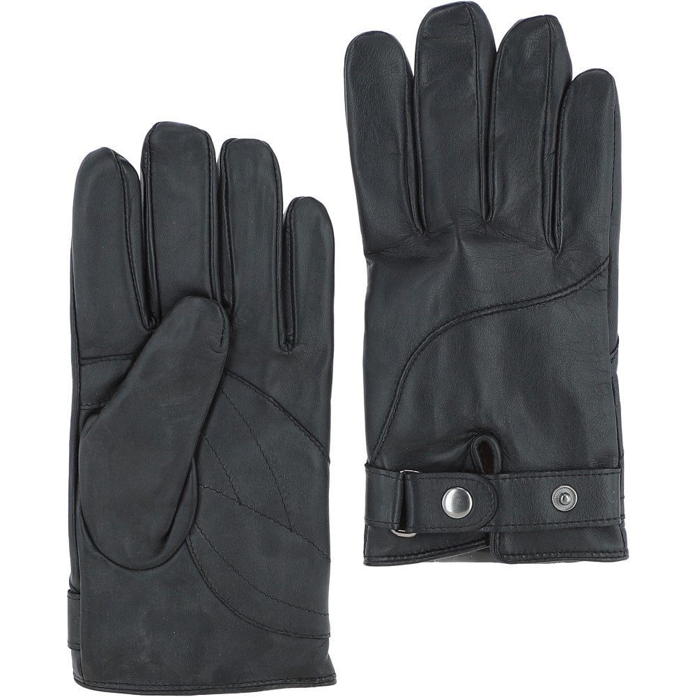 Barbour leather hot sale gloves mens