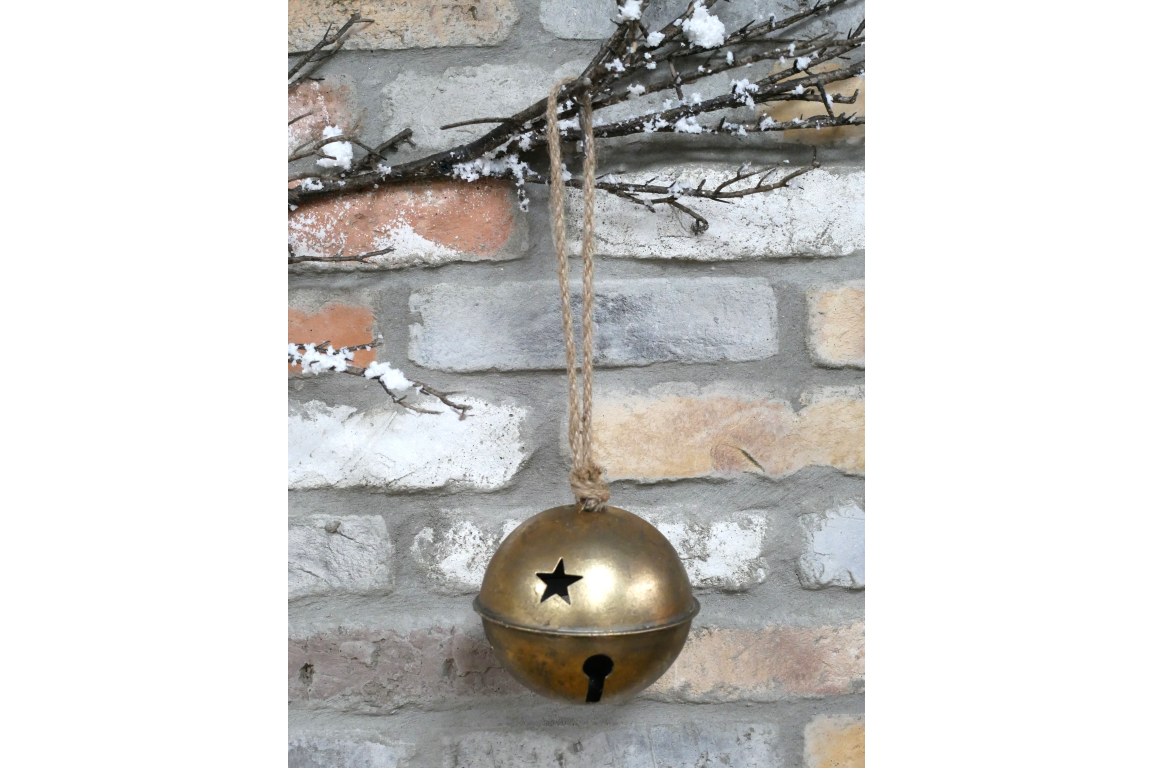 Dutch Imports Gold Round Hanging Bell