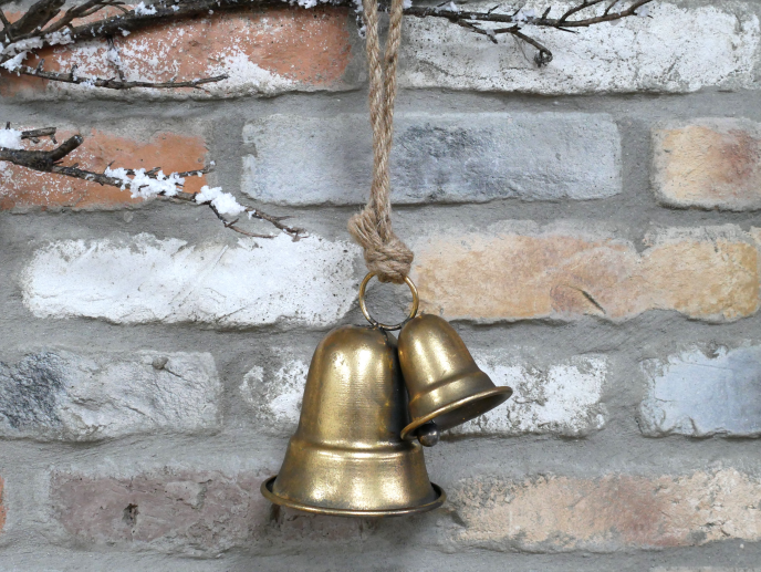 Dutch Imports Gold Hanging Bells