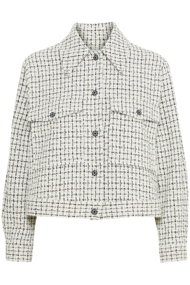 B Young Damoda White Mix Jacket