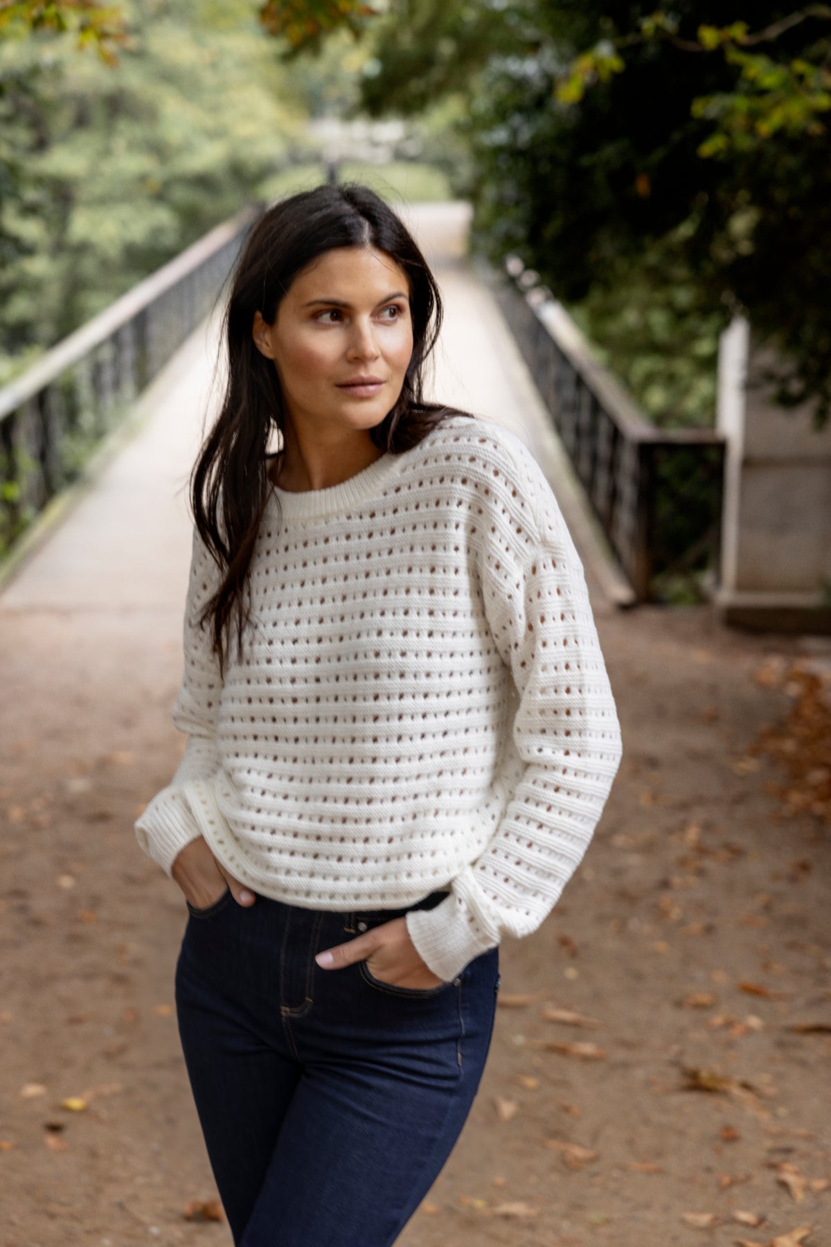 Fransa SOL Knitted Birch Jumper