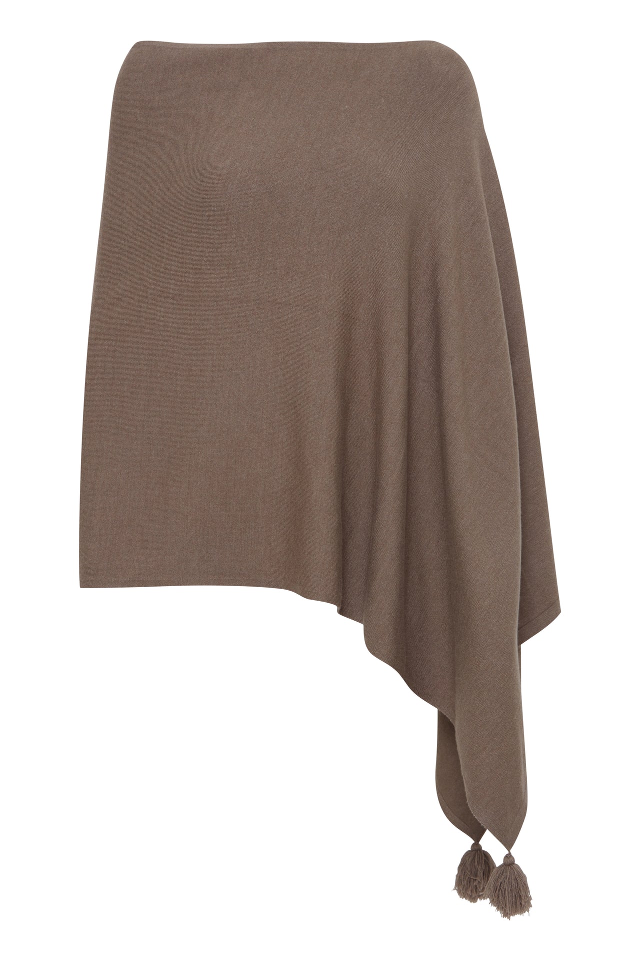 Fransa ANNA Walnut Melange Poncho