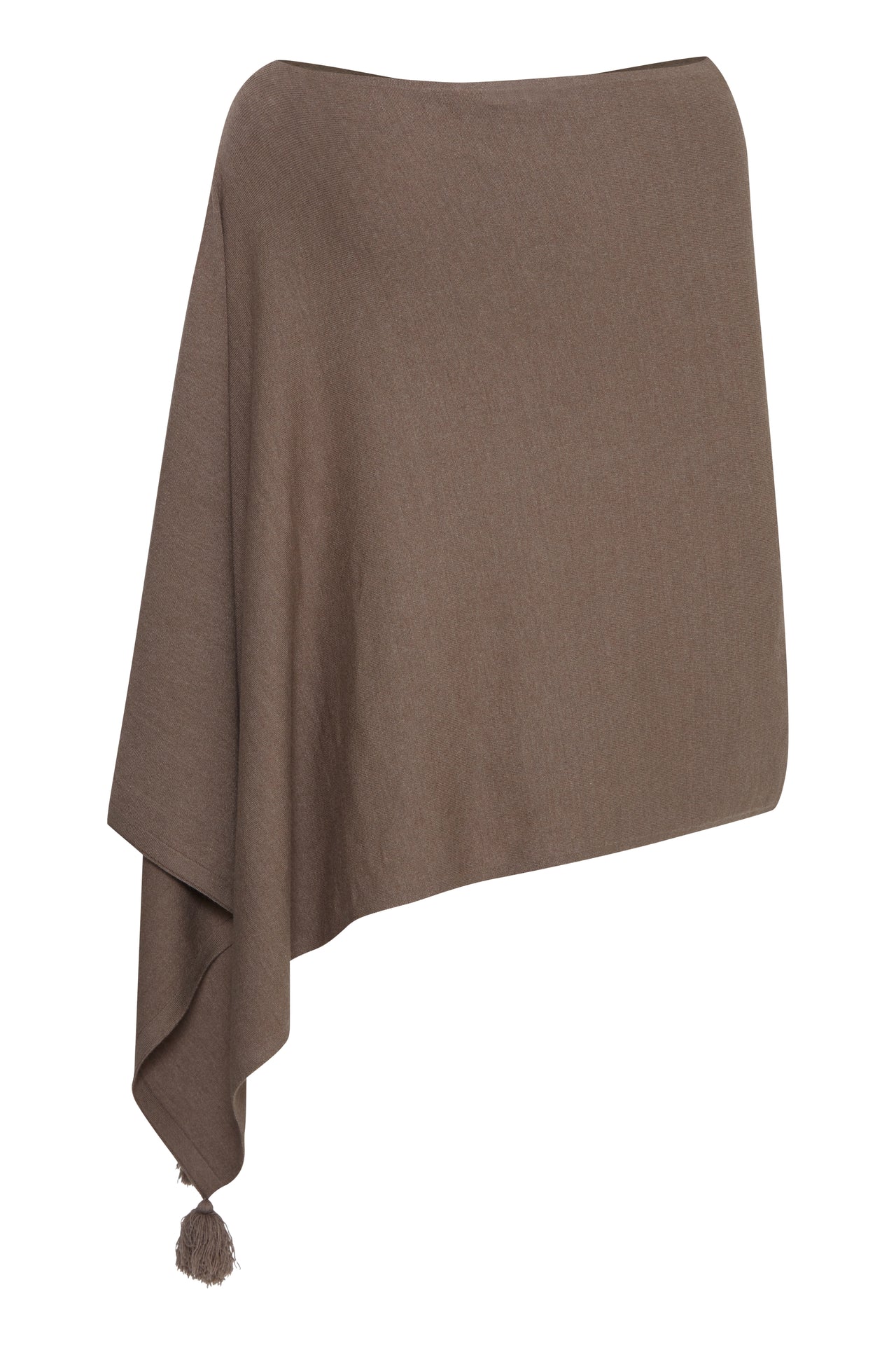 Fransa ANNA Walnut Melange Poncho