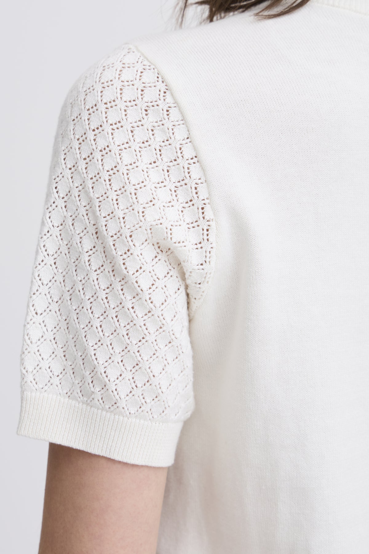 Fransa Tina Off-White Knitted Top