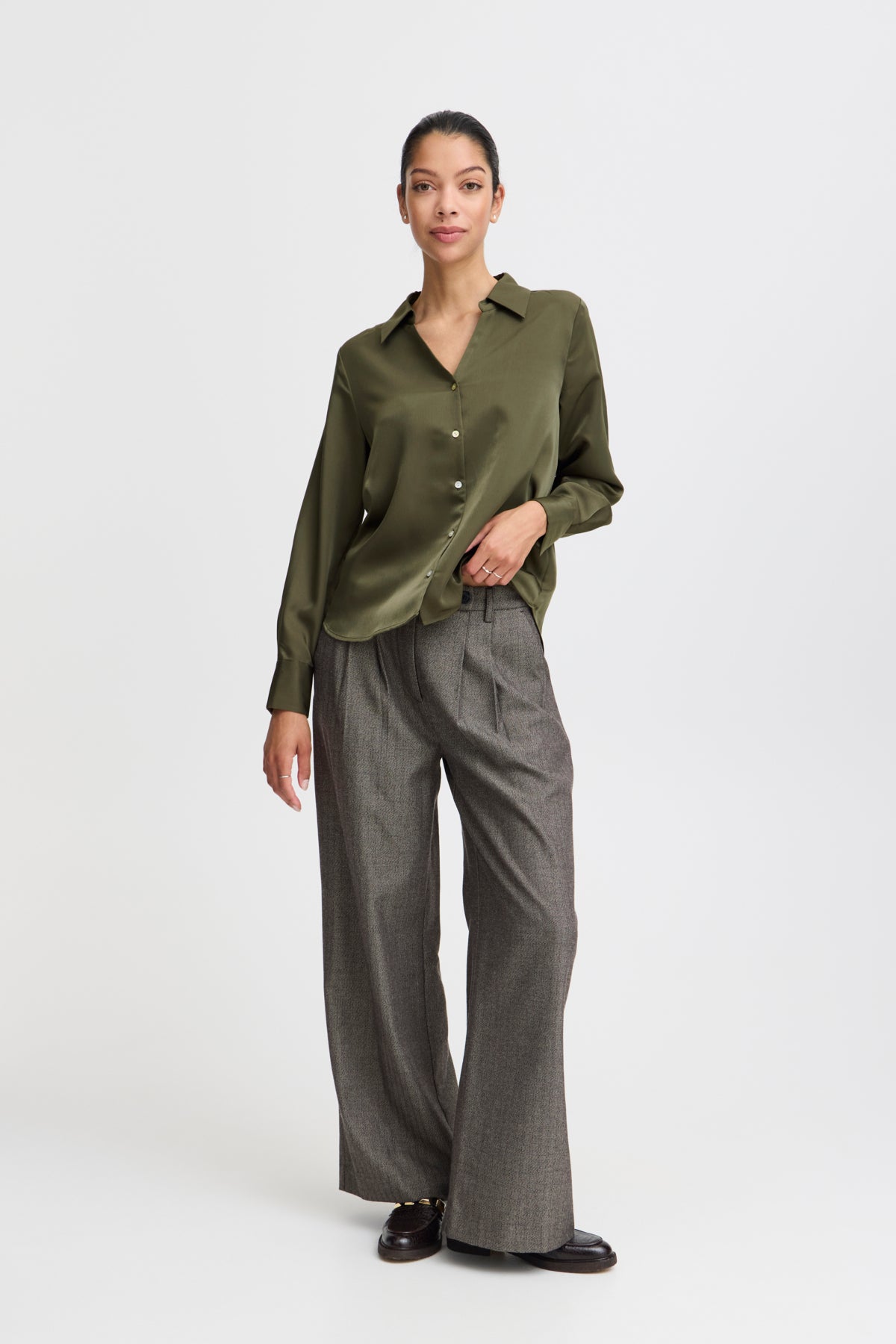 B Young DOLORA Woven Blouse - Olive Green