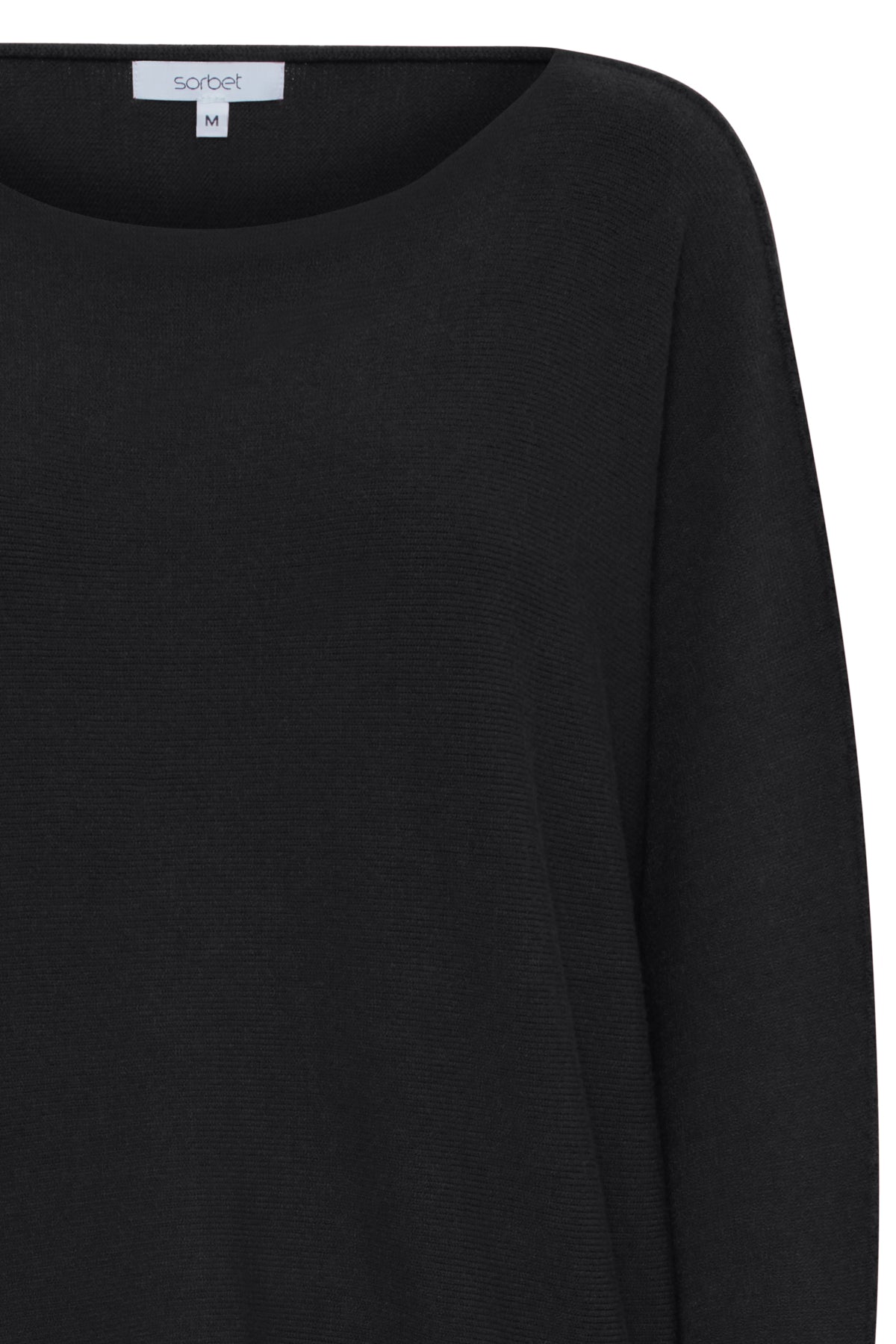 Sorbet Basil Knit Black Jumper