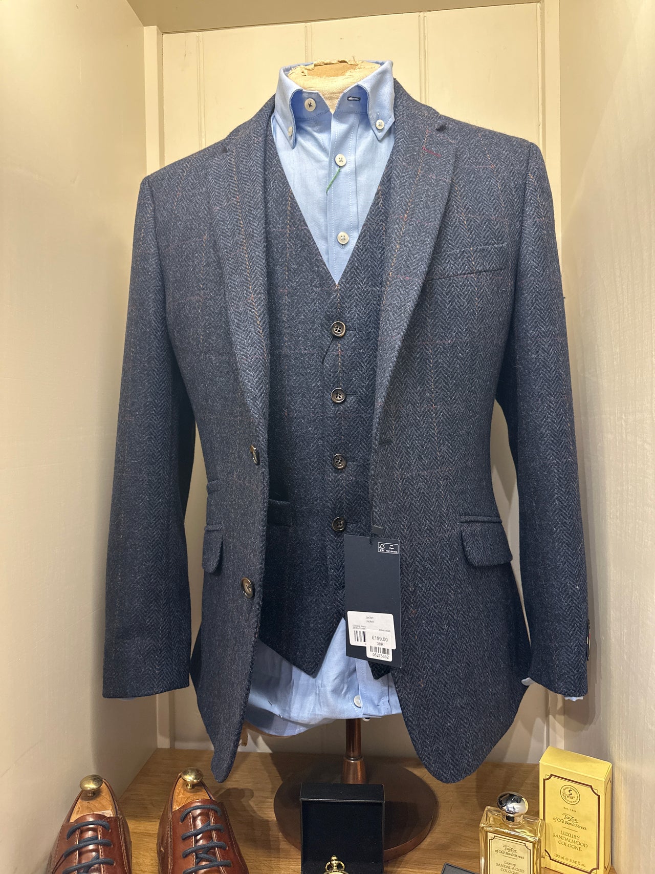 Scott Blue Check Jacket S24226JC