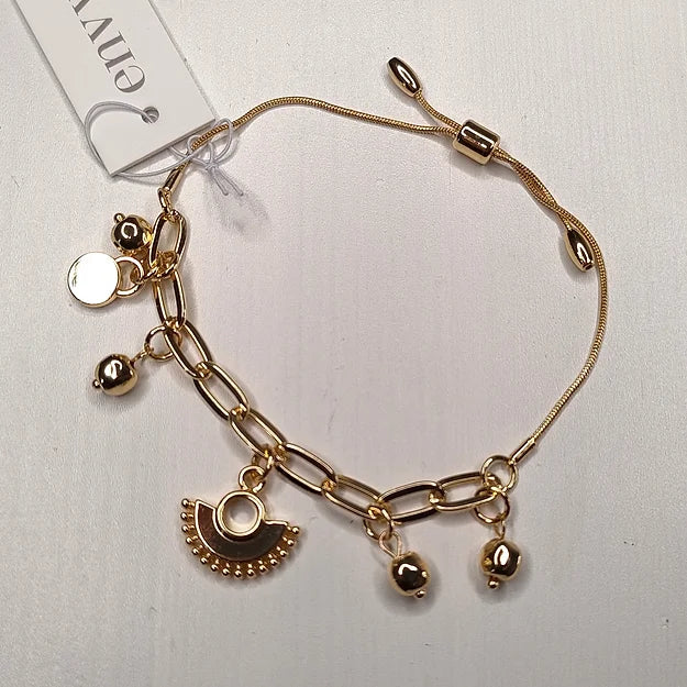 Envy Gold Charm Bracelet