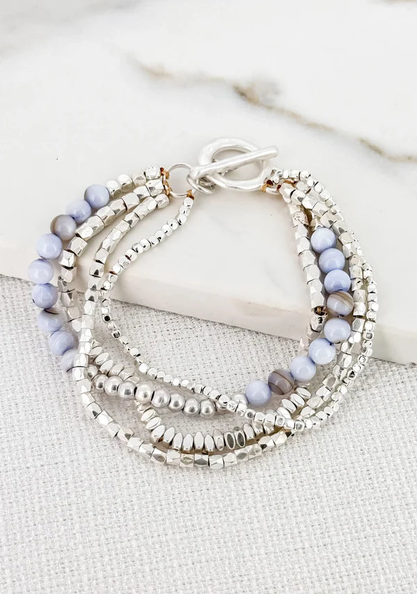 Envy Silver Multi-layered Bracelet