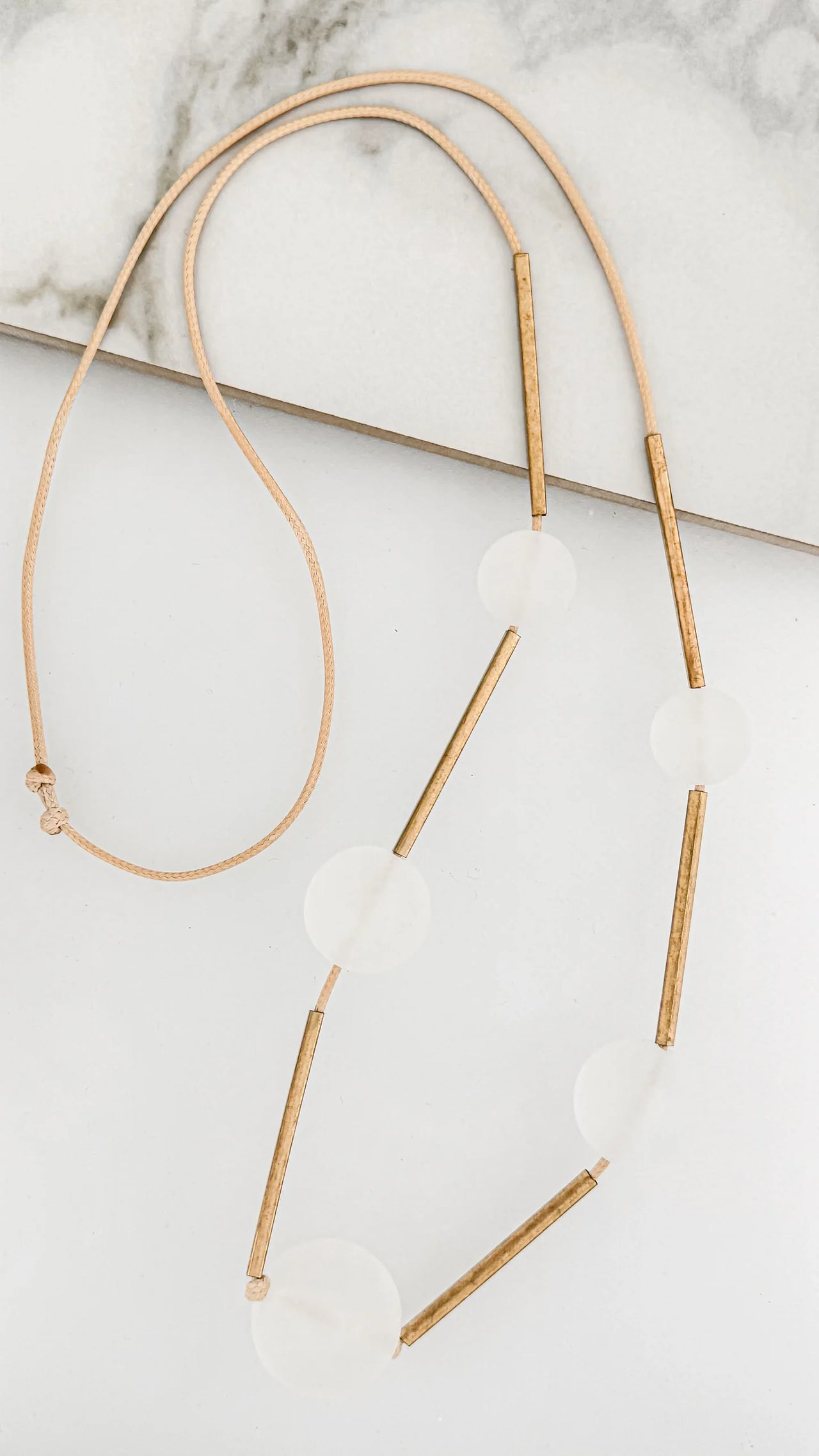 Envy White & Gold Necklace