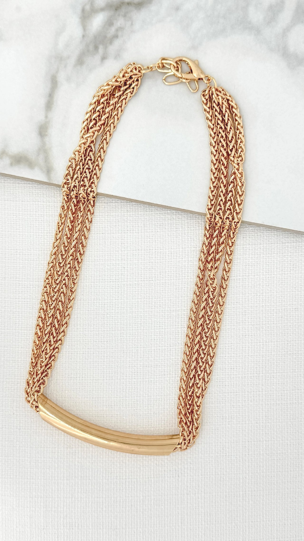 Envy Short Chunky Gold Necklace