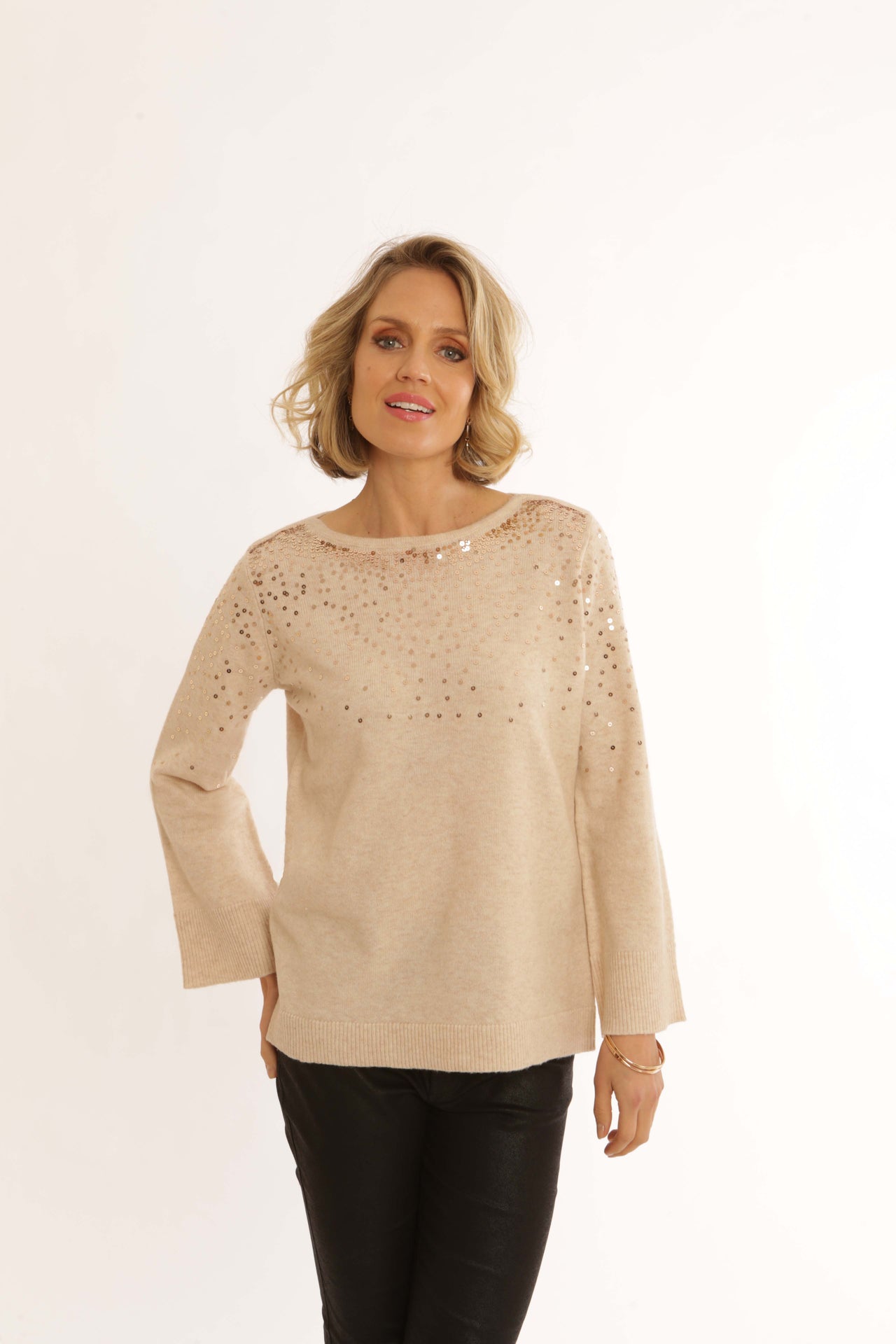 Pomodoro Jumper Sparkly Champagne