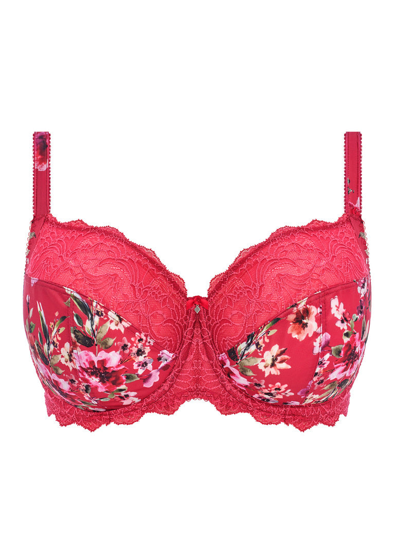 Fantasiel Lucia Uderwired Side Support Bra - Cherry