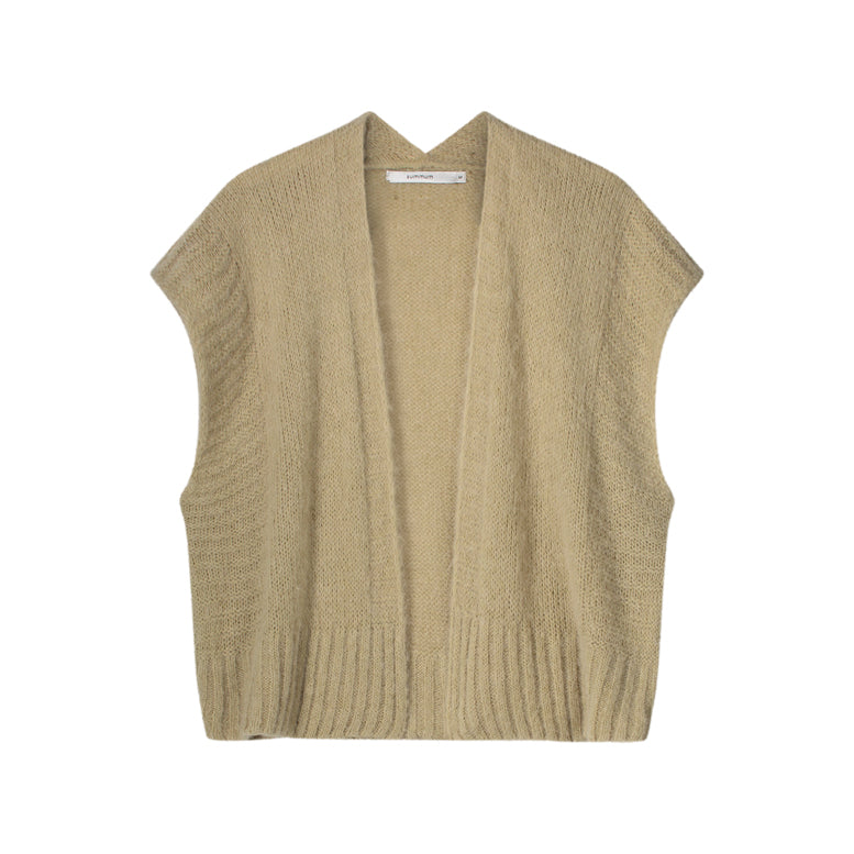 Summum Sleeveless Alpaca Cardigan