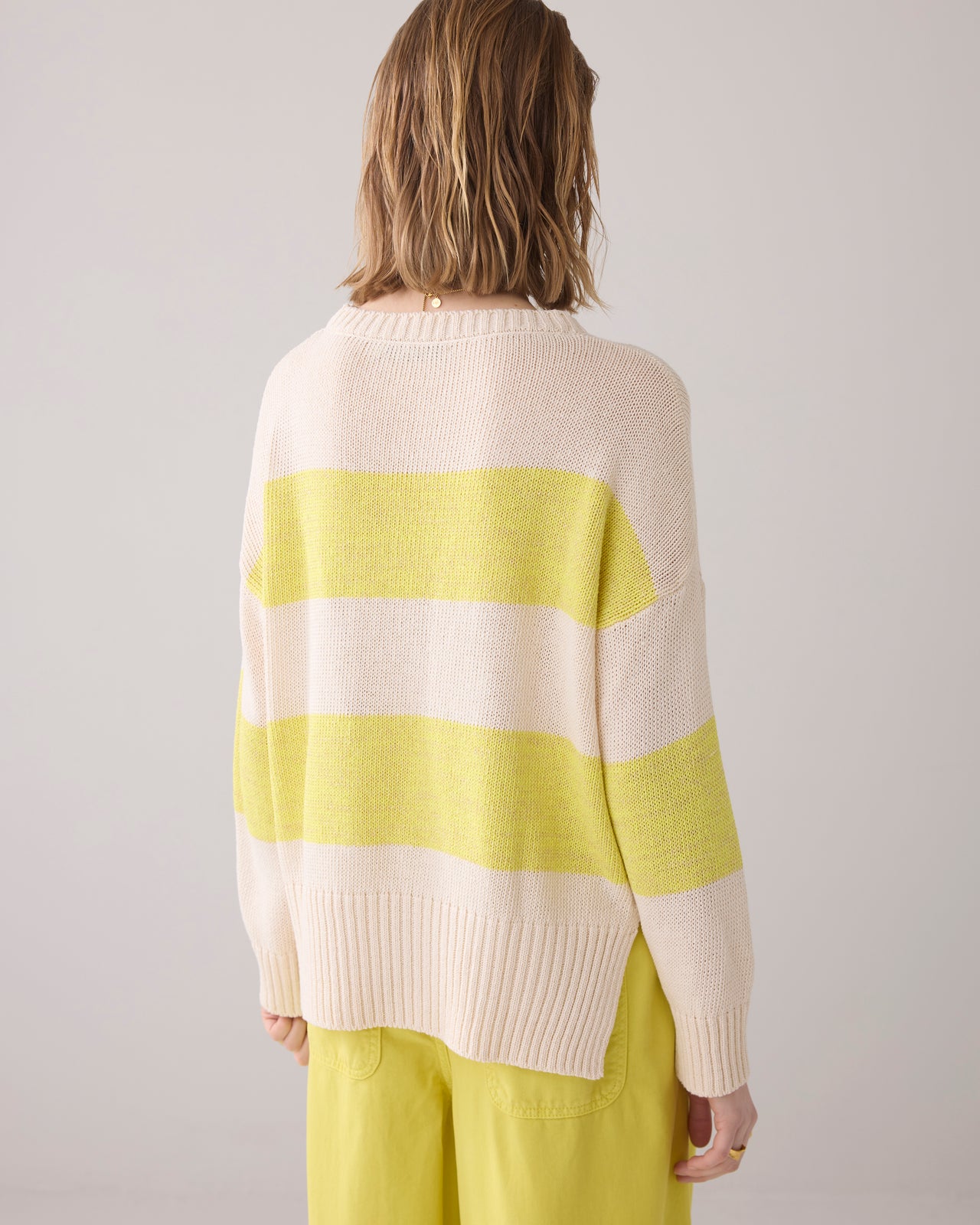 Summum Lemon Striped Knit