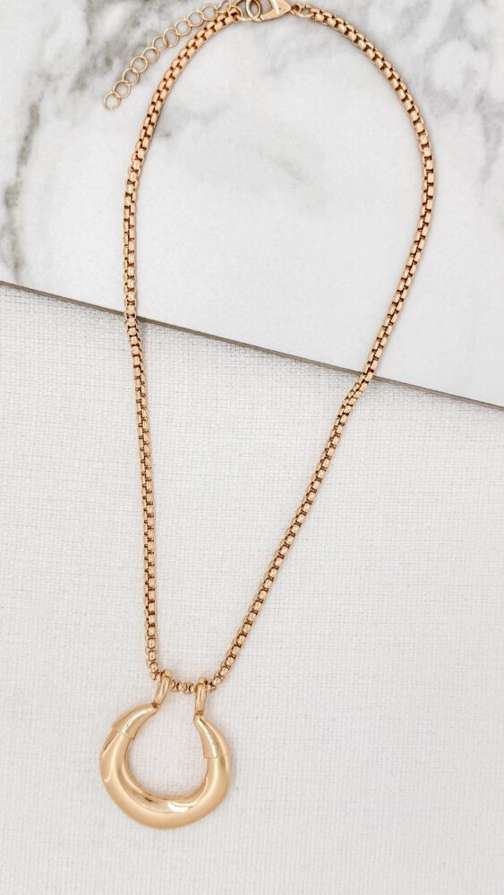 Envy Gold Chunky Pendant Necklace