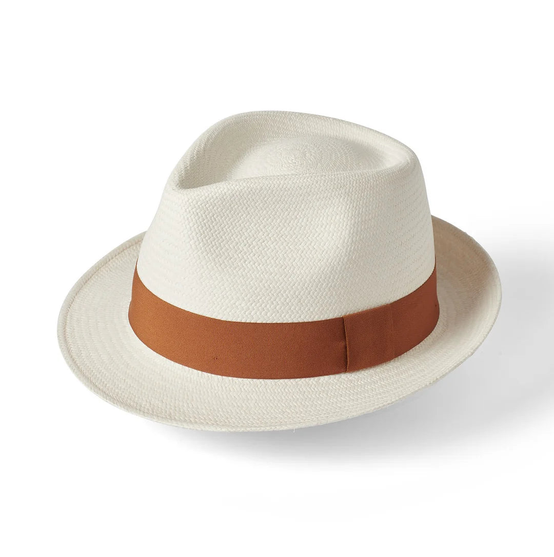Failsworth Panama Trilby Hat - Bleach White
