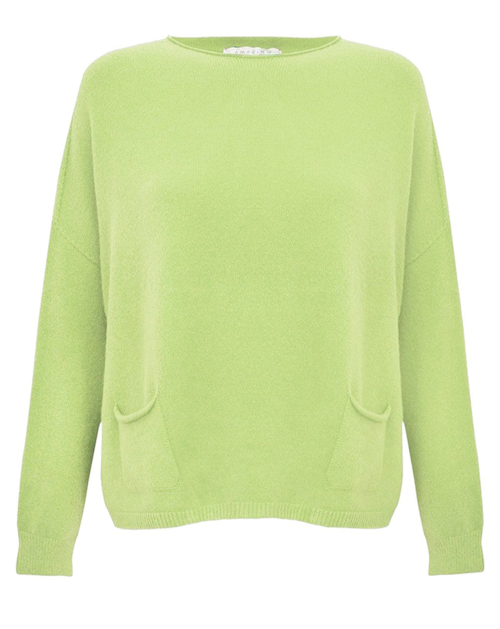 Amazing Woman Jodie Summer Lime Jumper