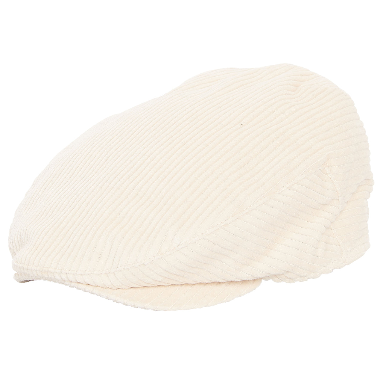 Barbour Craster Cord Flat Cap - Eggshell