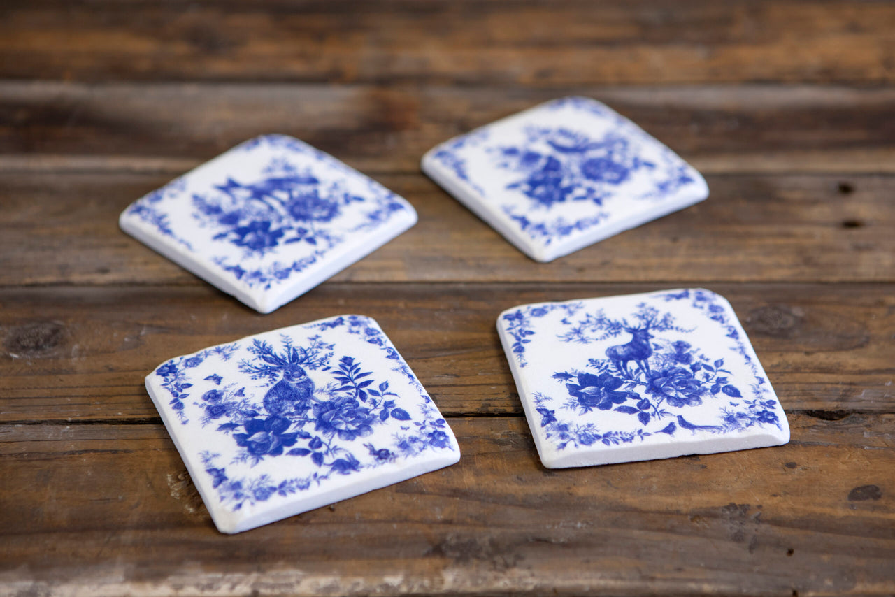 London Ornaments Delft Coasters