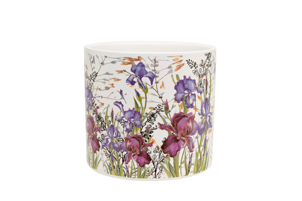 London Ornaments Iris Botanical Pot