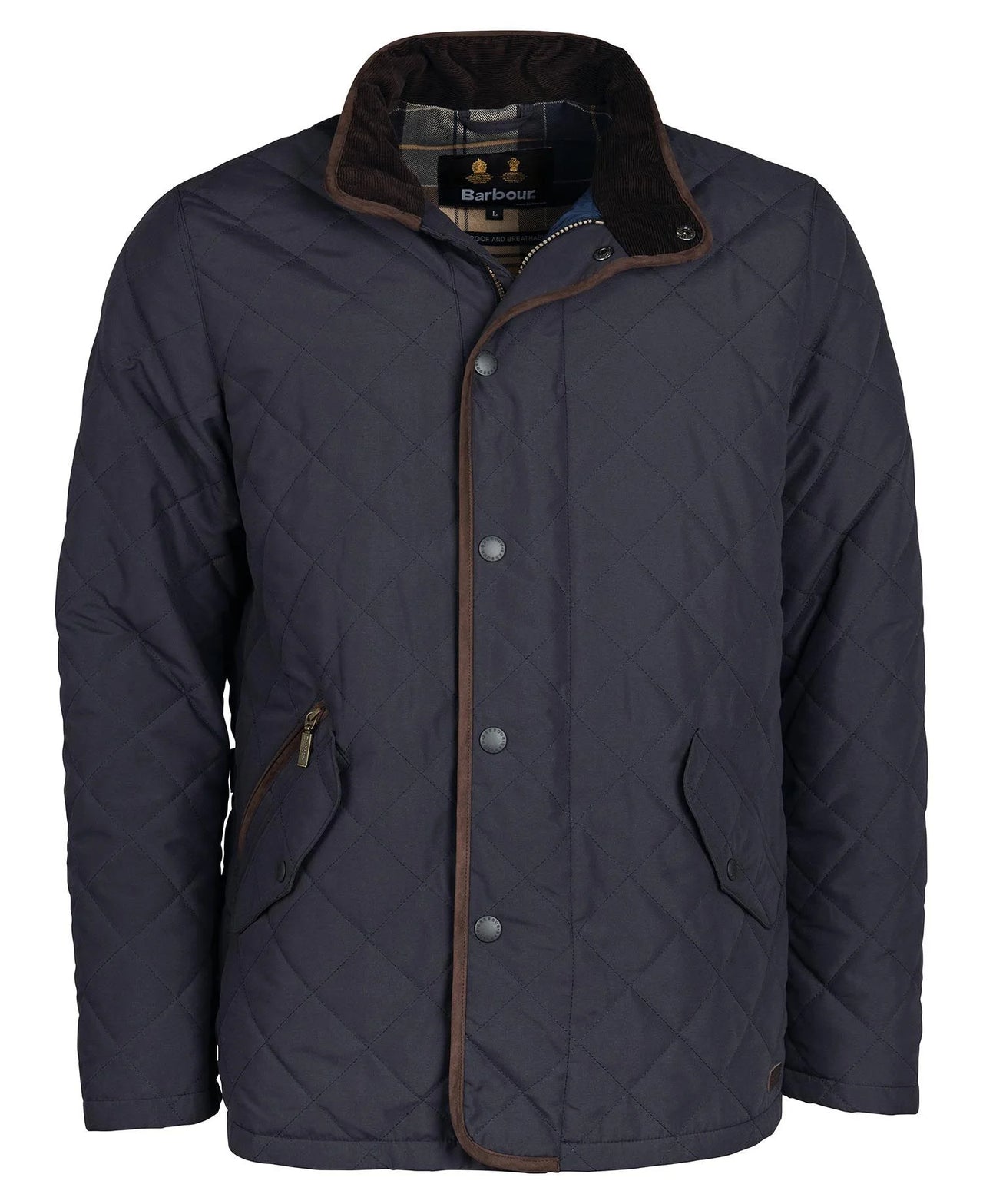 Barbour Waterproof Shoveler Quilt Jacket - Navy