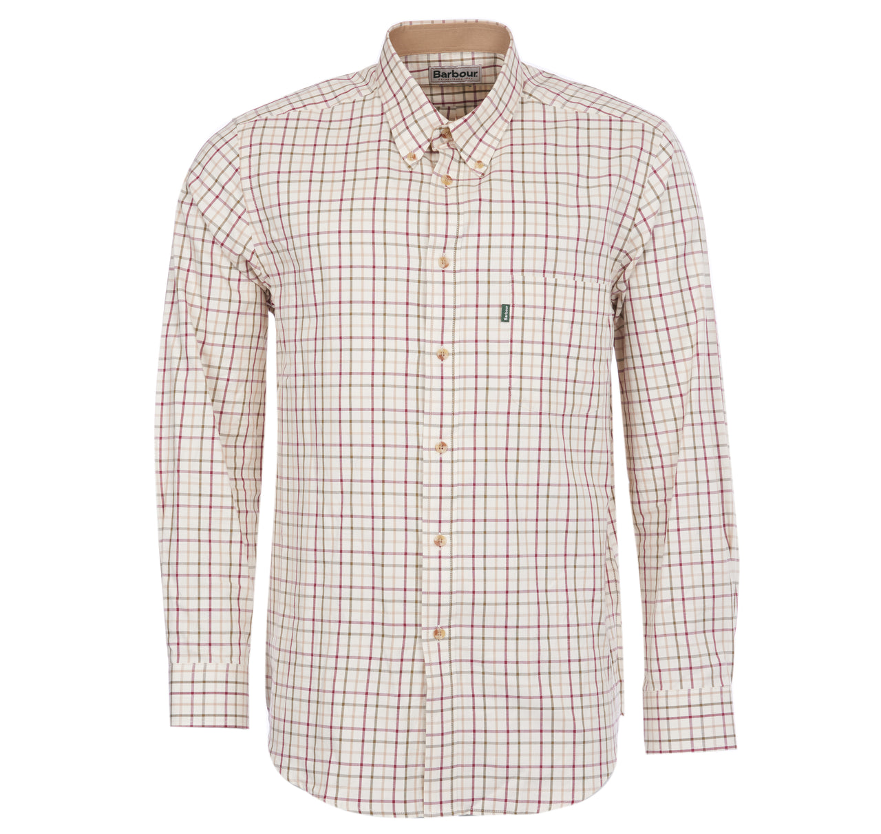 Barbour Sporting Tattersall Shirt - Red/Khaki