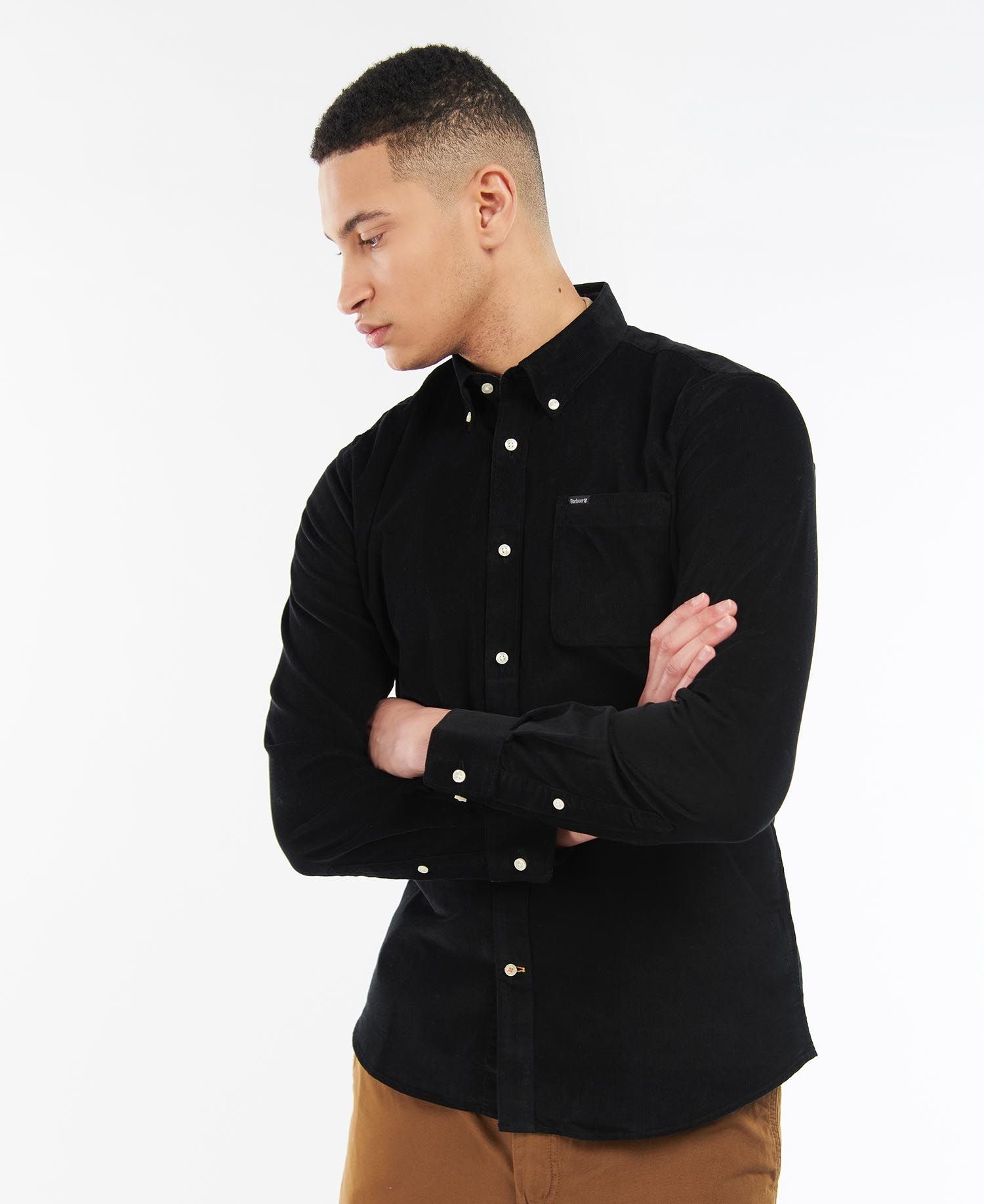 Black on sale barbour shirt