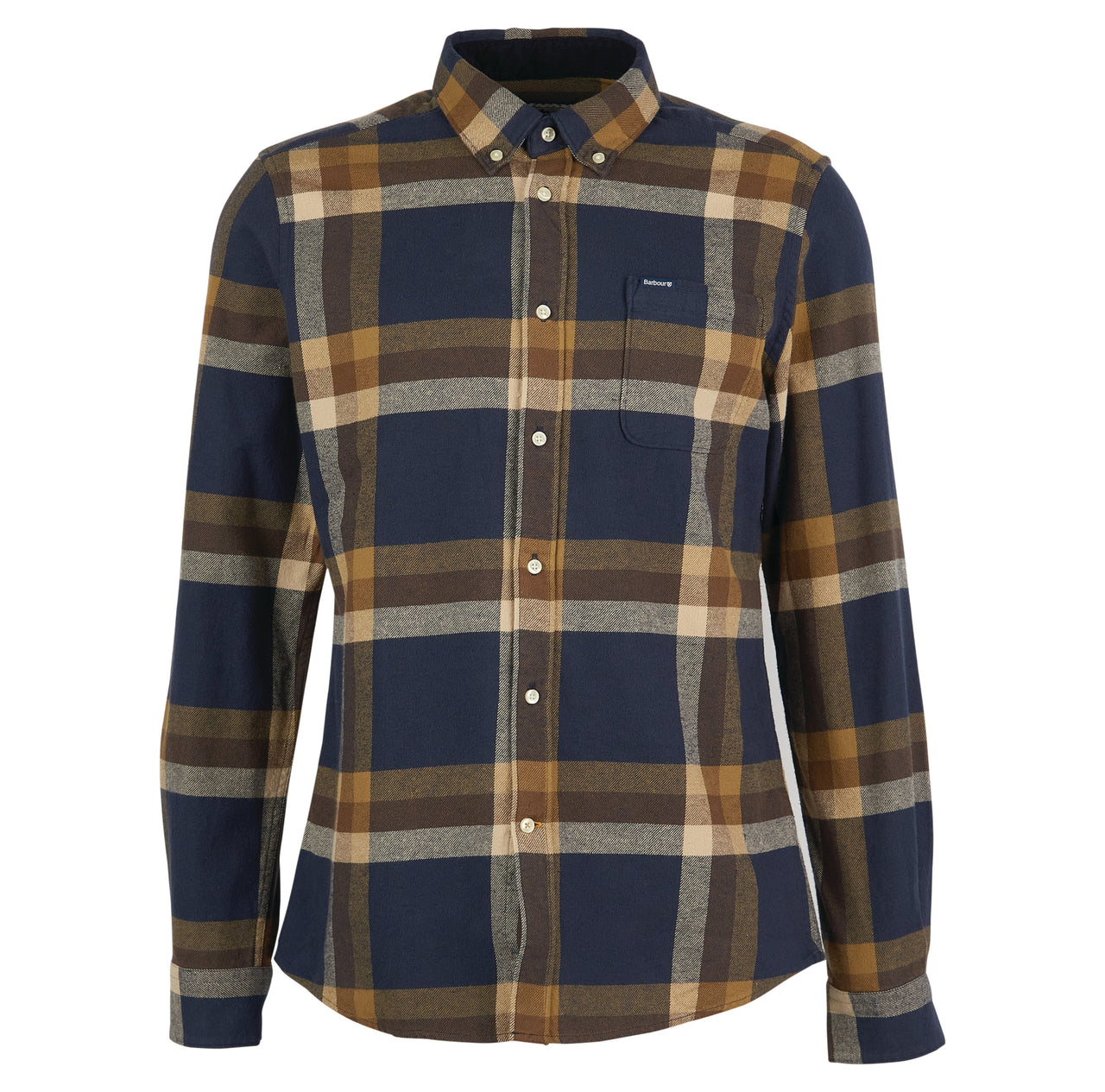 Barbour Folley Tailored Checked Shirt - Navy