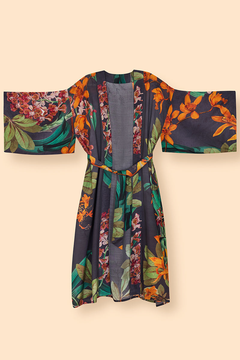 Powder Kimono Gown - Botany Bliss