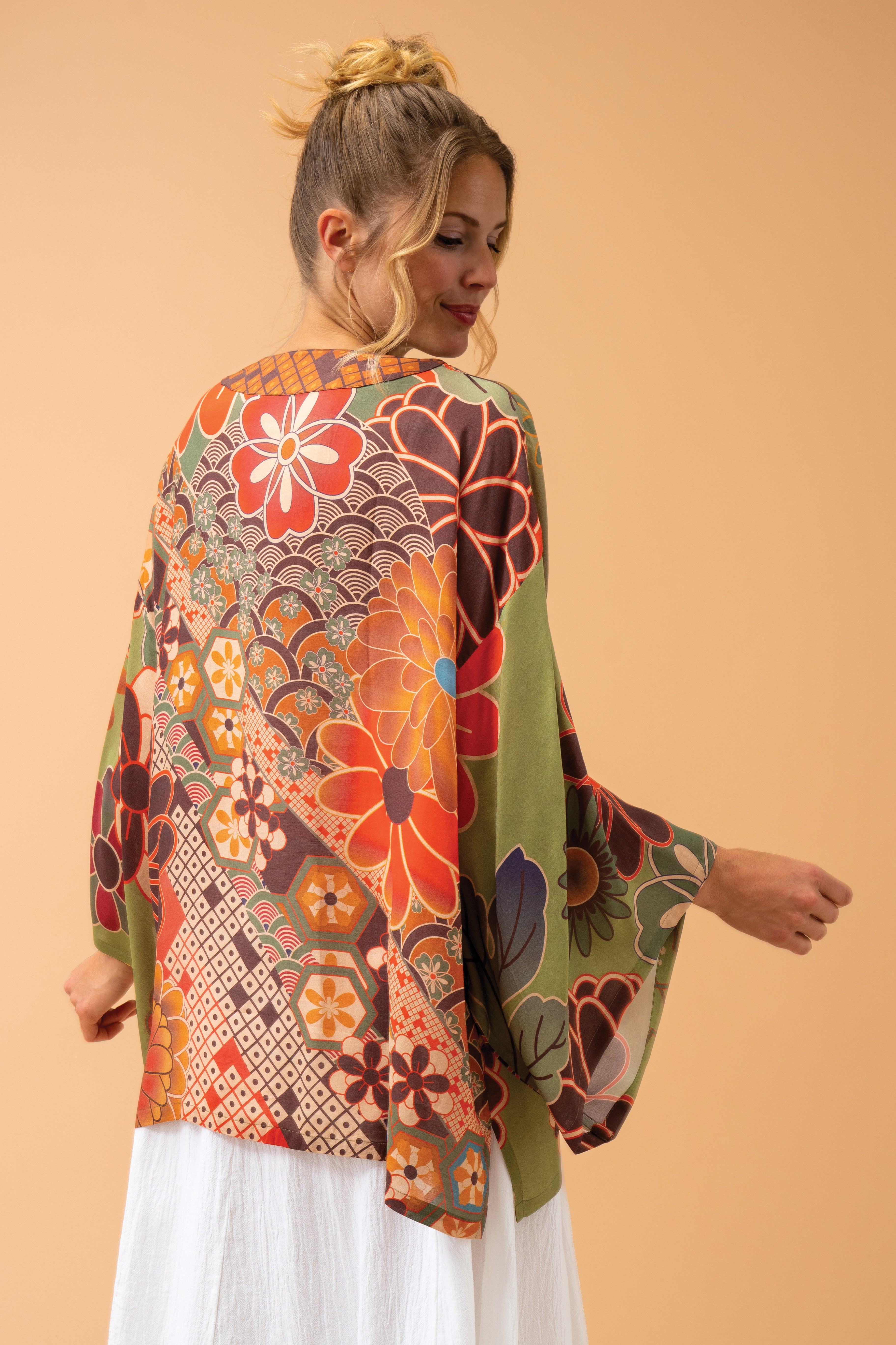 Evans floral hot sale kimono jacket