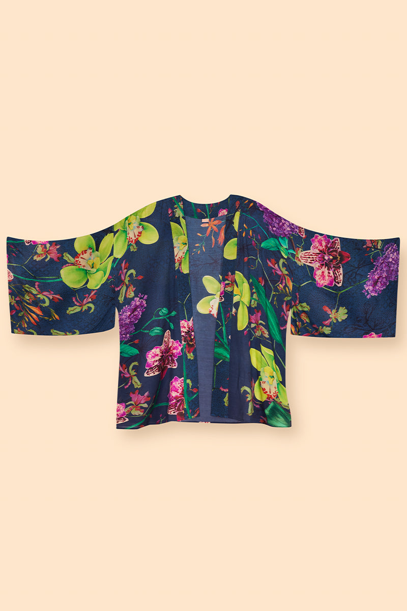 Powder Kimono Jacket - Exotic Evening