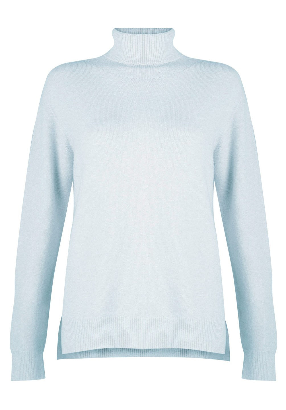 Amazing Woman Polo Knit Jumper - Soft Blue