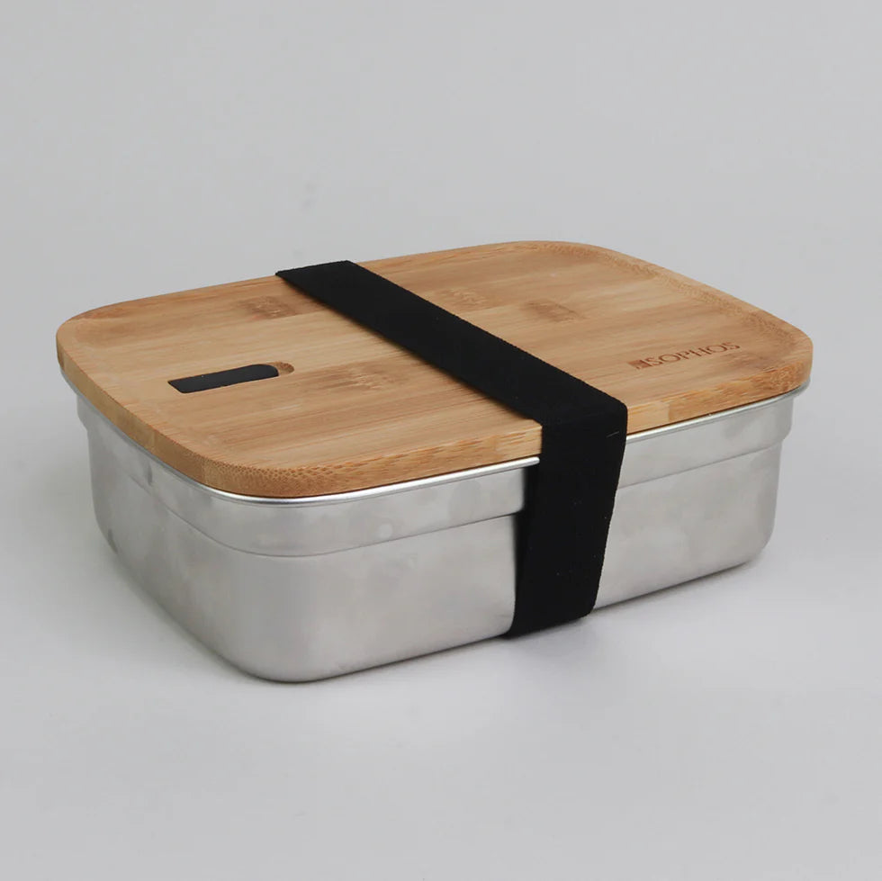 Sophos 1200ml Bamboo/Steel Lunch Box