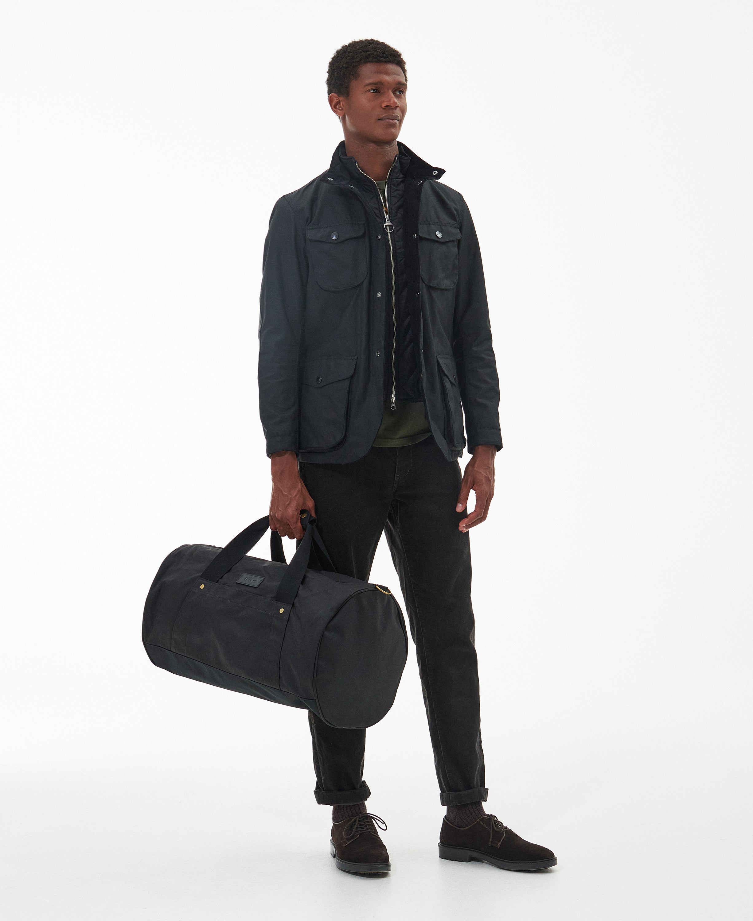 Barbour wax store duffle bag