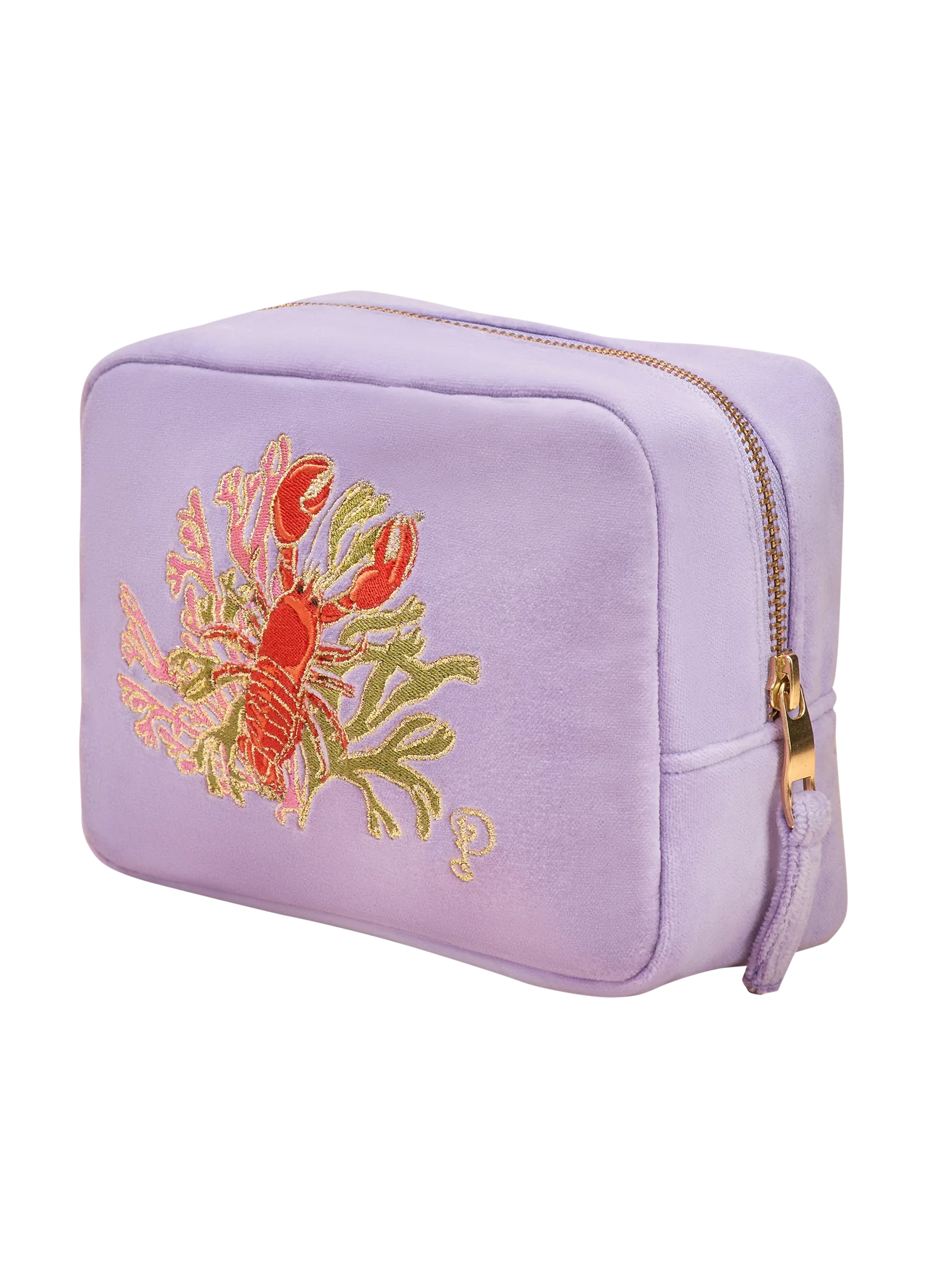 Powder Velvet Make Up Bag - Lobster Buddies