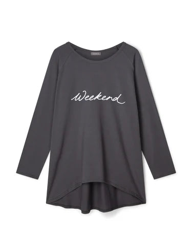 Chalk Charcoal Robyn 'Weekend' Top