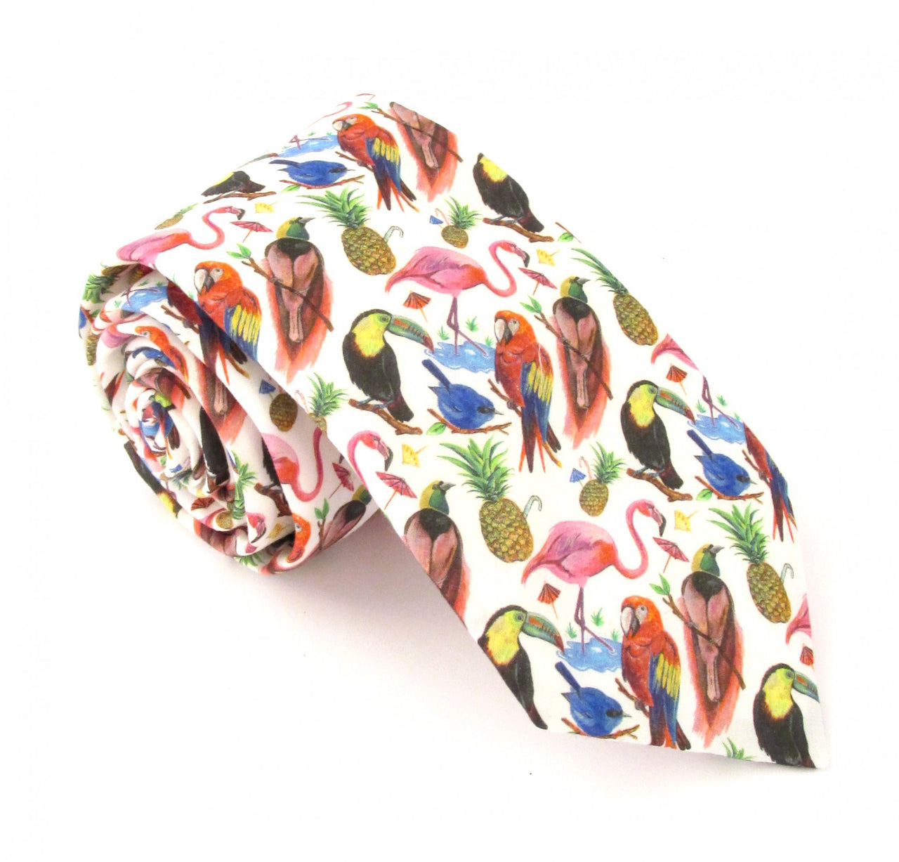 Van Buck Cotton Liberty Tie - Birds Of Paradise