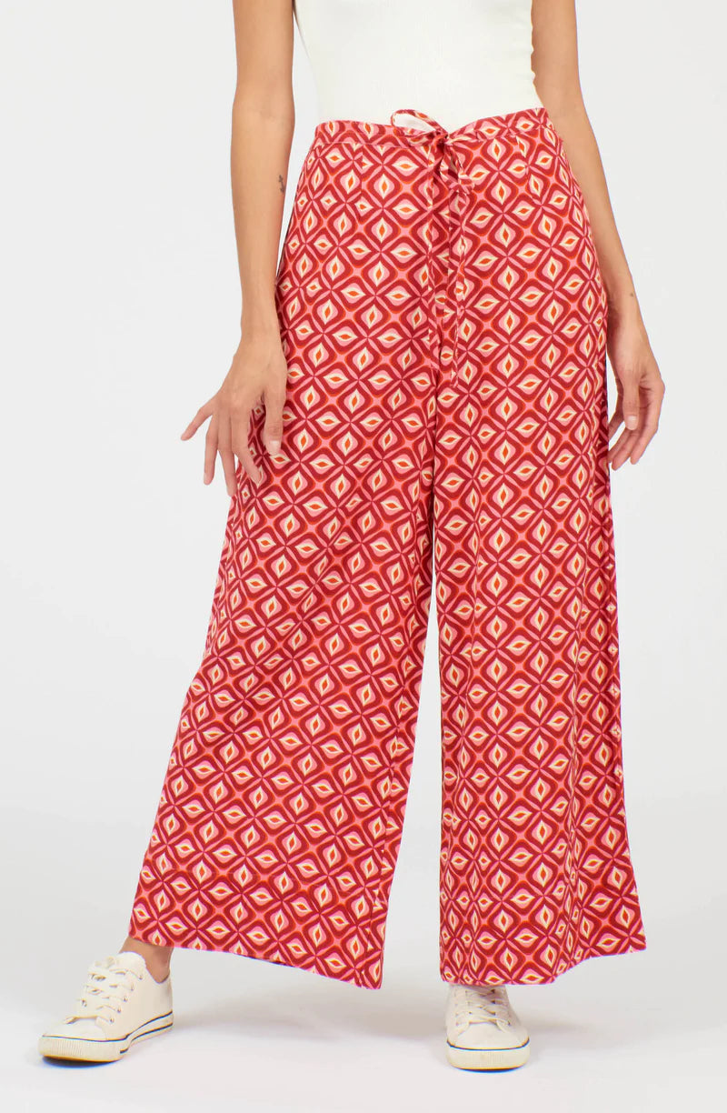 Pretty Vacant Drawstring Trousers - Geo