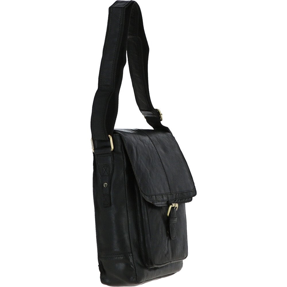 Ashwood Leather Battersea Black A4 Black Body Bag
