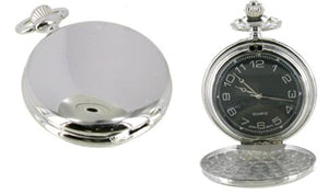 Full Hunter Chrome Pocket Watch