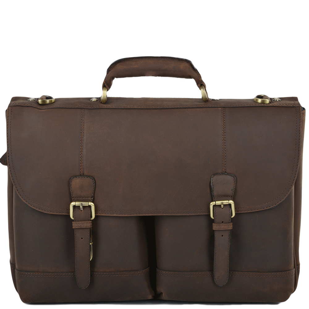 Ashwood Leather Hammersmith Henry Mud Single Gusset Briefcase