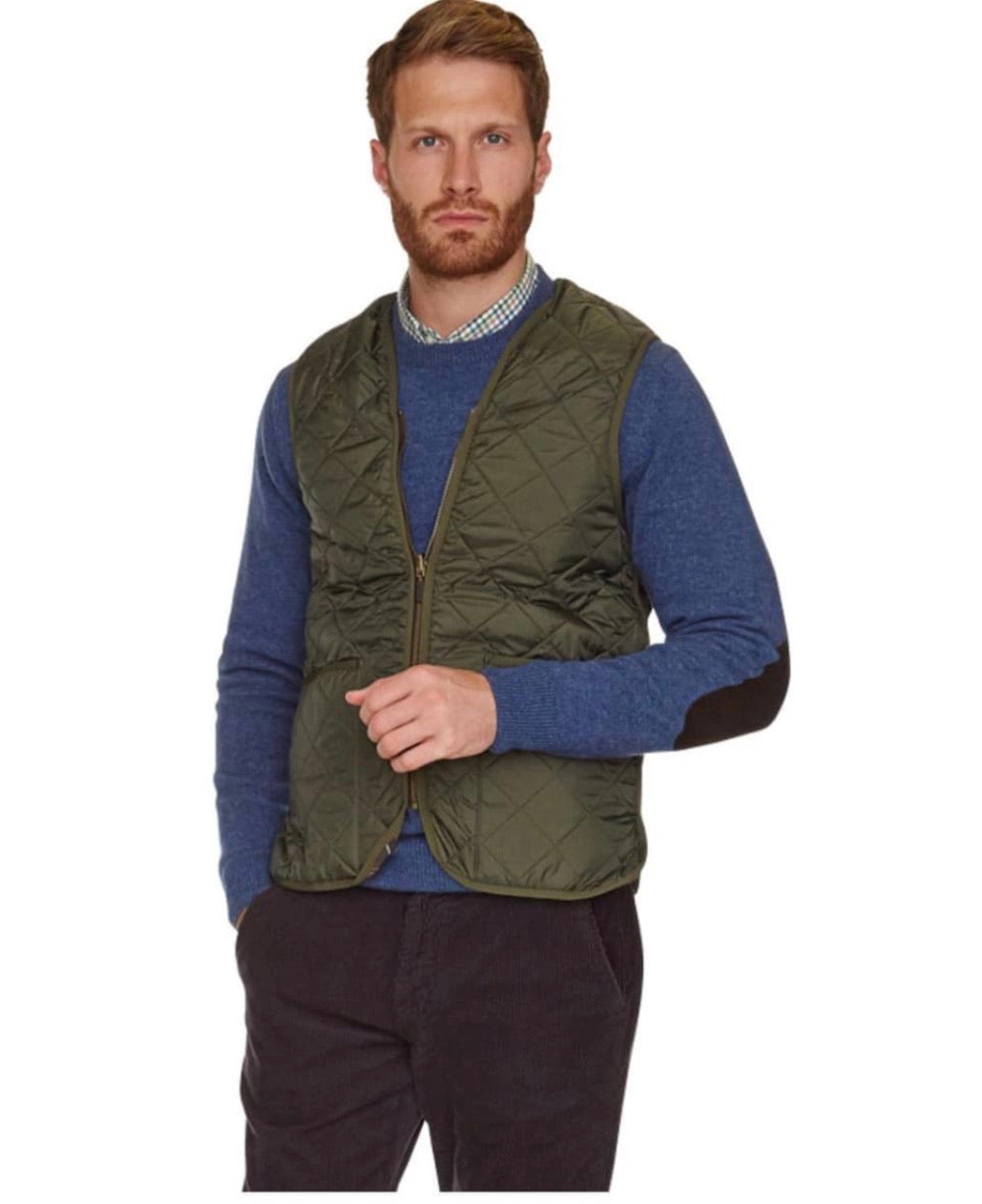 Barbour quilted discount zip-in liner