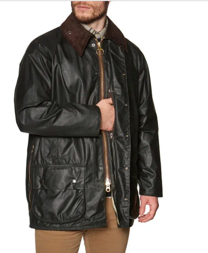 Barbour Beaufort Sage Wax Jacket