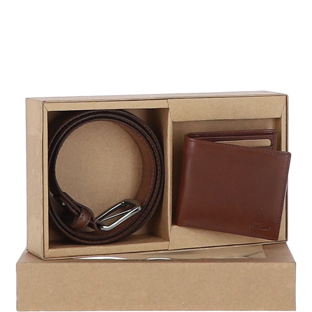 Men's belt and outlet wallet set